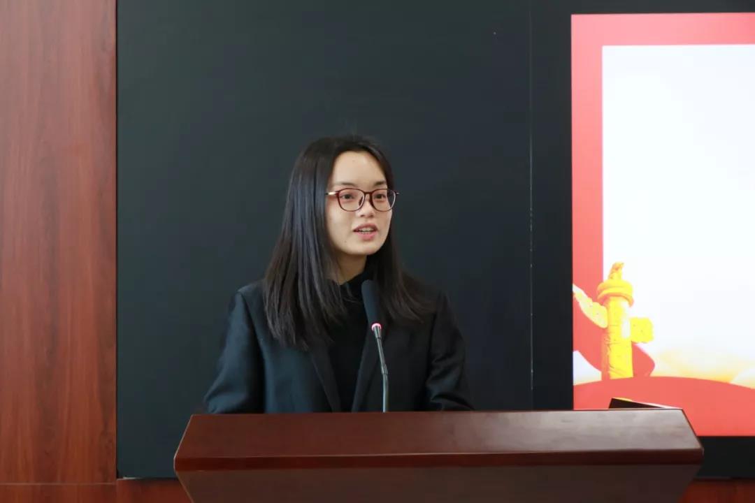 威廉希尔williamhill中文2020级优秀学员代表刘颖发言
